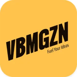 Vibes magazine logo yellow background with black typo 2025